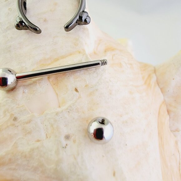 14G Black Bunny Rabbit Stainless Steel Nipple Shield piercing jewelry - Picture 5 of 5